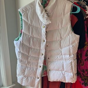 Lilly Pulitzer Women's White Puffer Vest